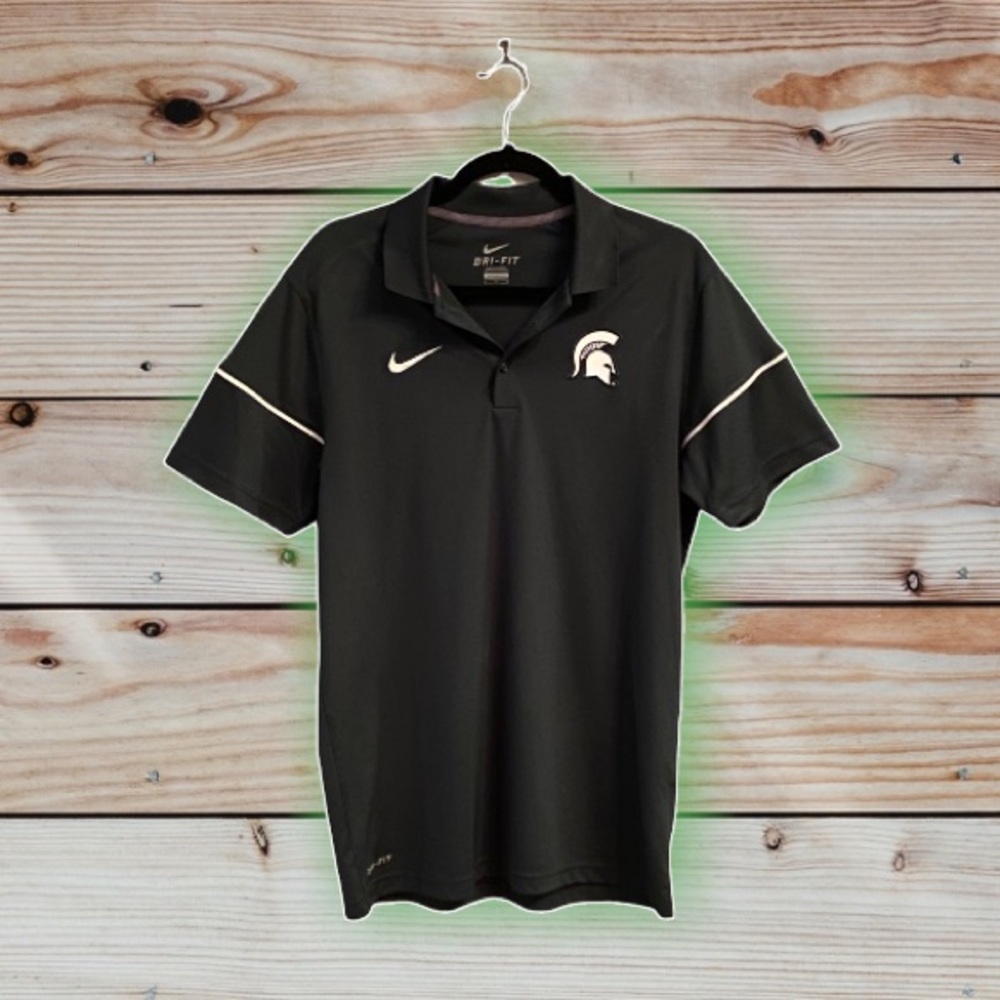 Men’s Nike Michigan State Dri-Fit Polo, Size Medium - Picture 1 of 11